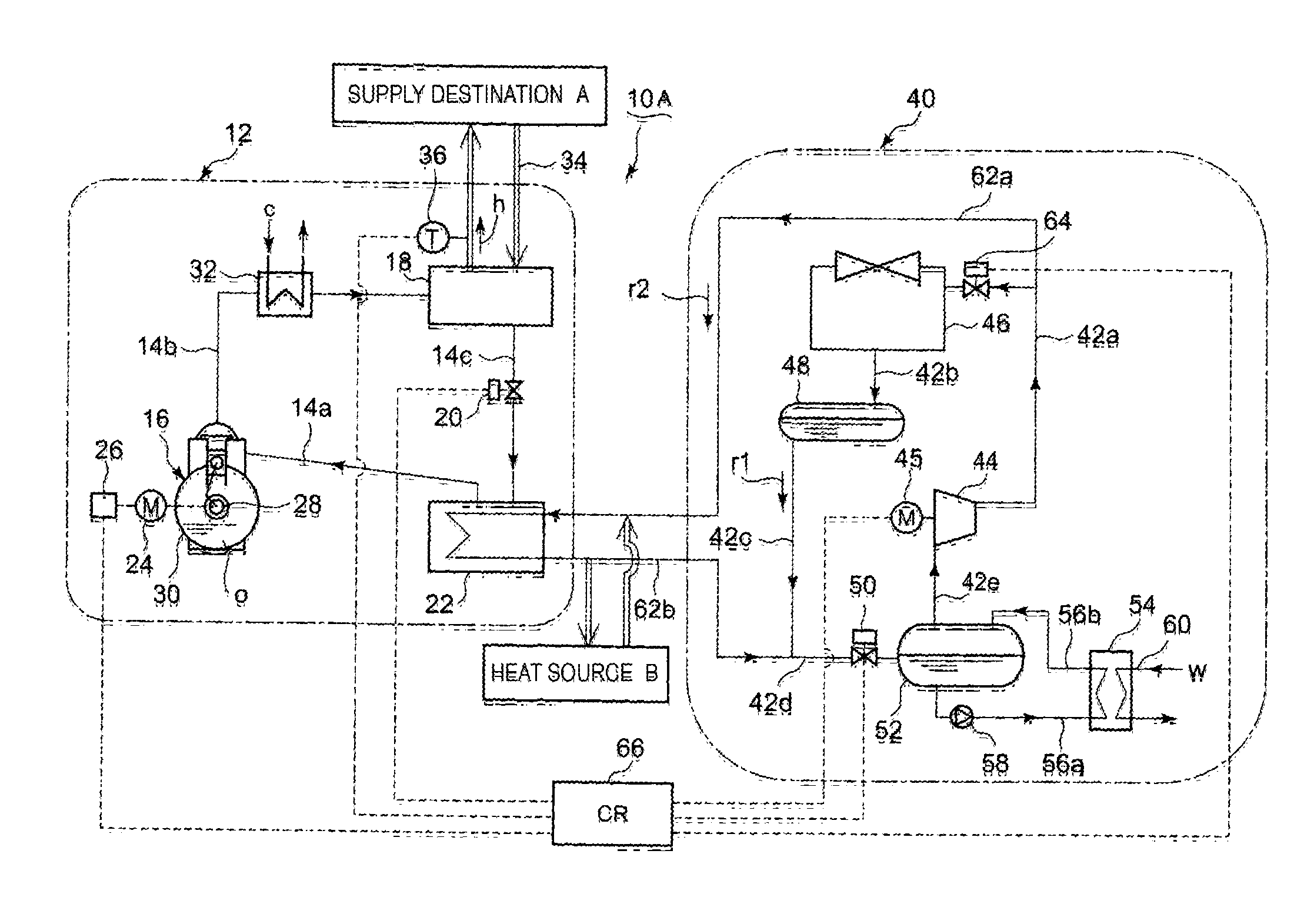 Method and device for controlling operation of heat pump unit