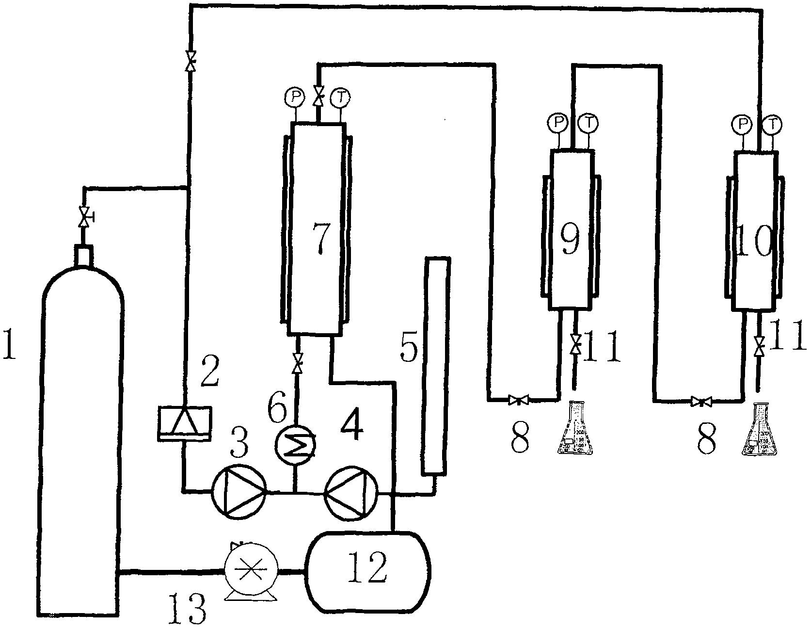 Supercritical safflower extracting process