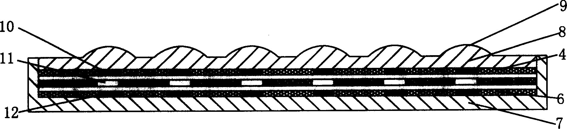 Air bag type electronic information input device