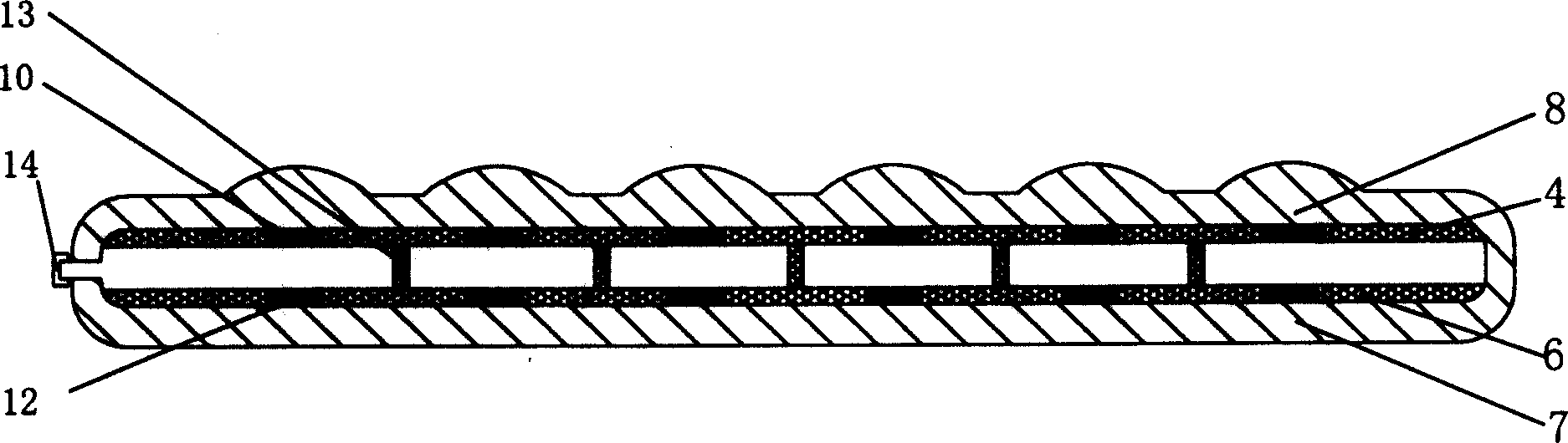 Air bag type electronic information input device