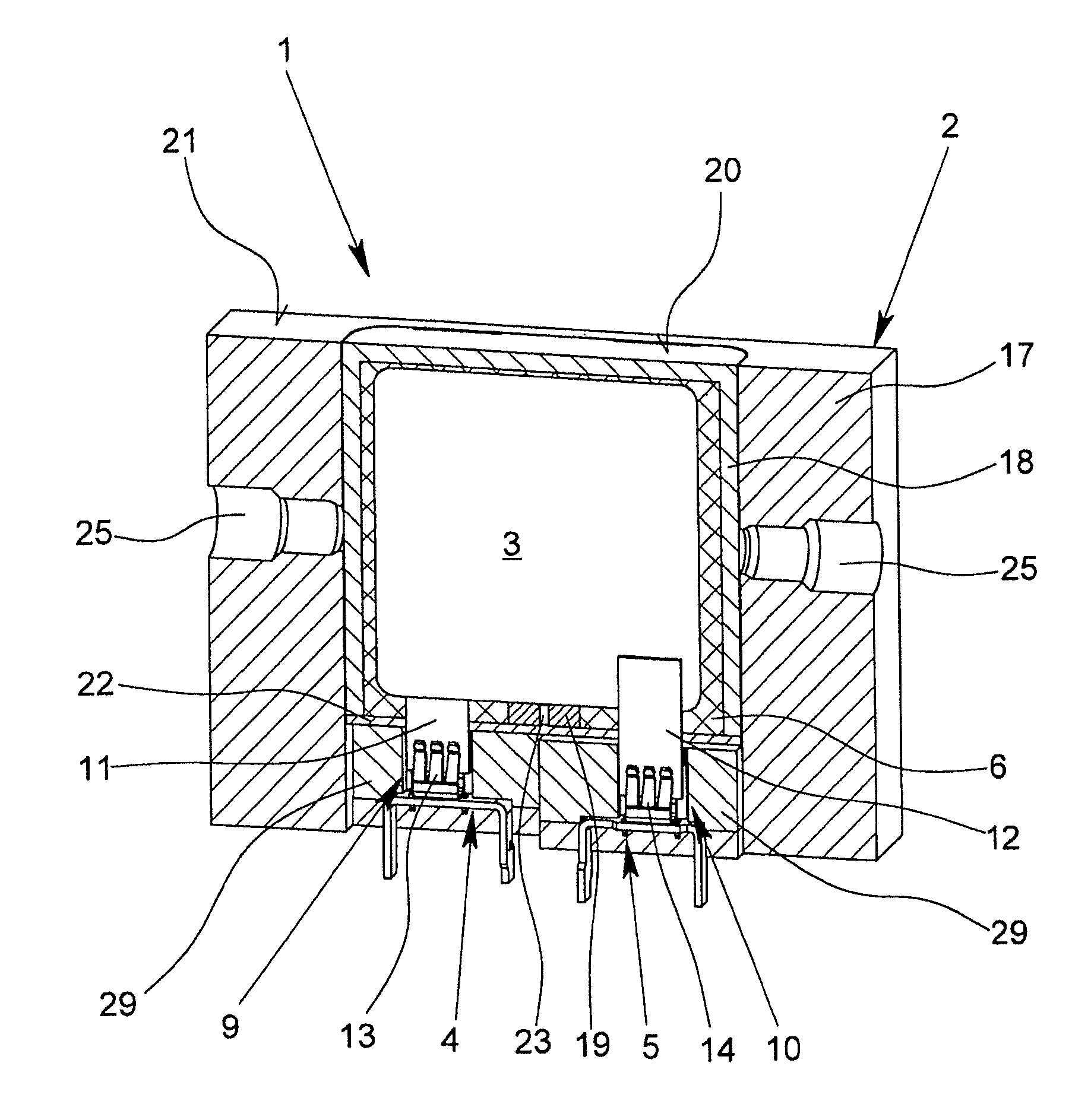 Overvoltage protection element