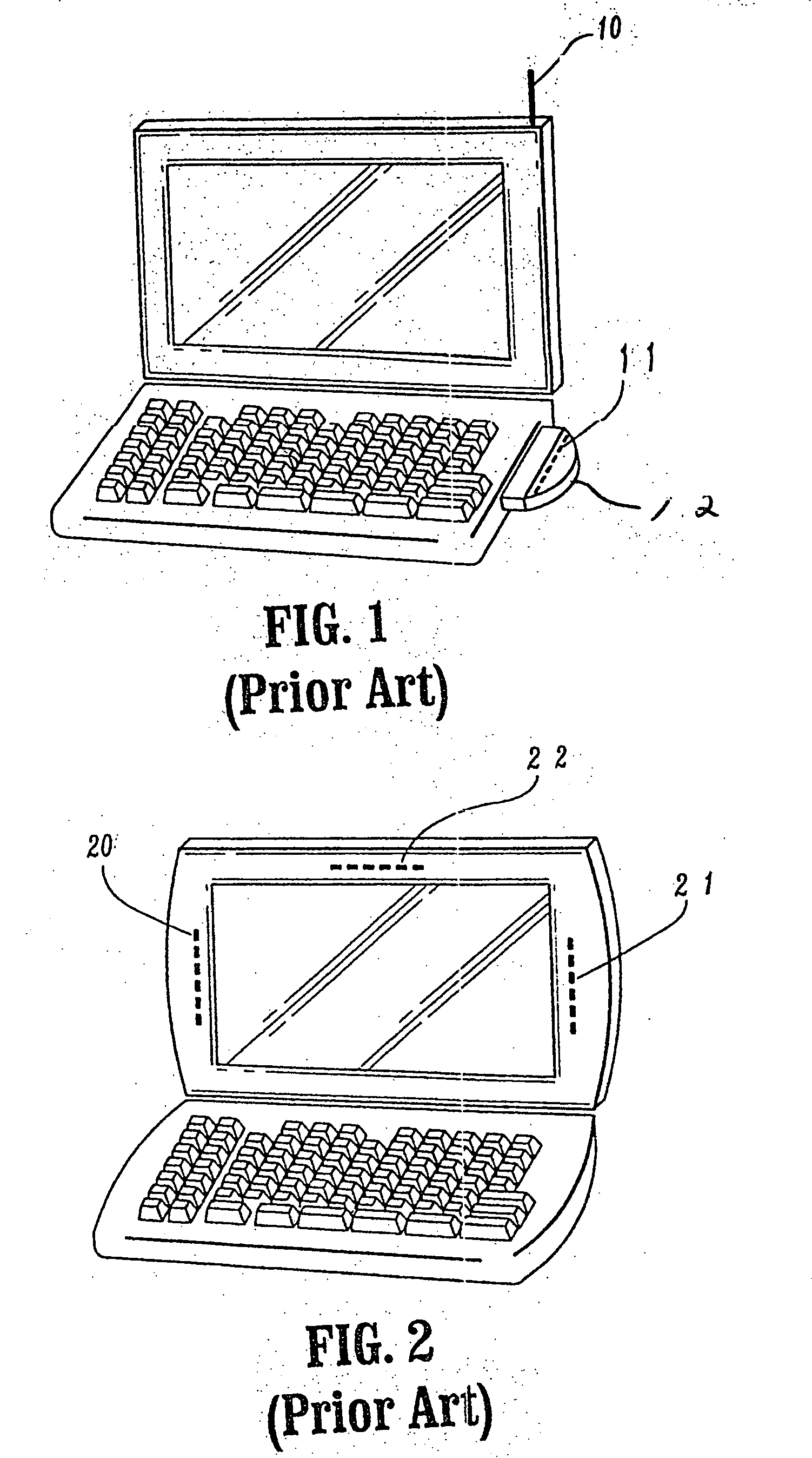 Integrated multiband antennas for computing devices