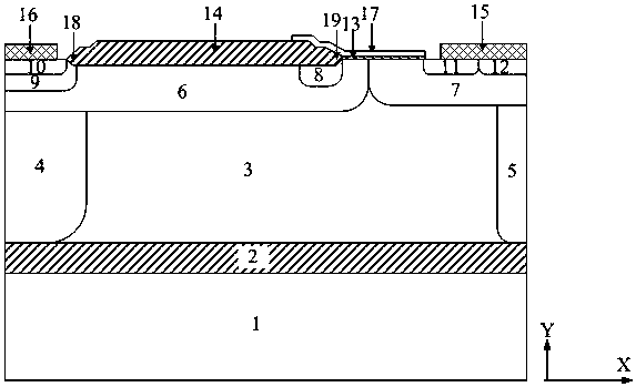 Silicon-on-insulator lateral n-type insulated gate bipolar transistor