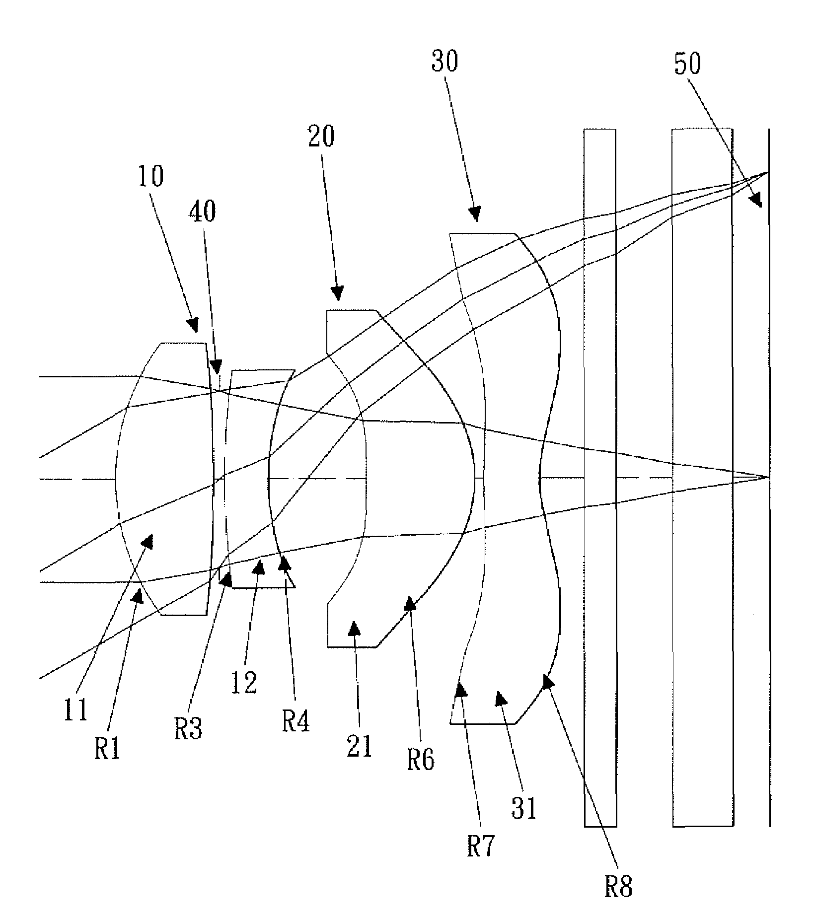 Image pickup lens assembly