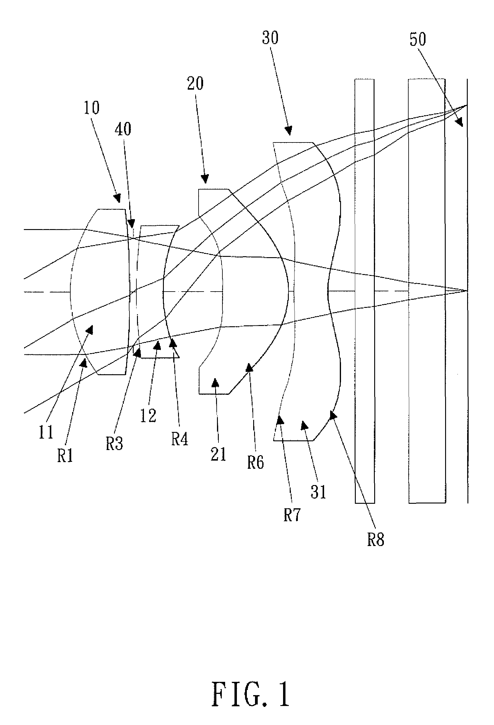 Image pickup lens assembly