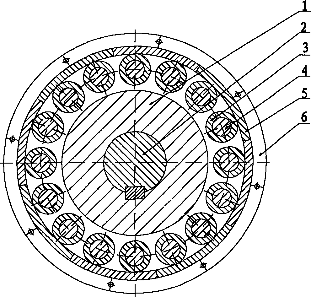 Slip ring type planet rolling drawing wheel