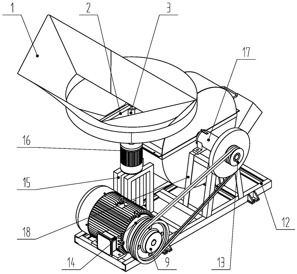 Upcut hammer mill