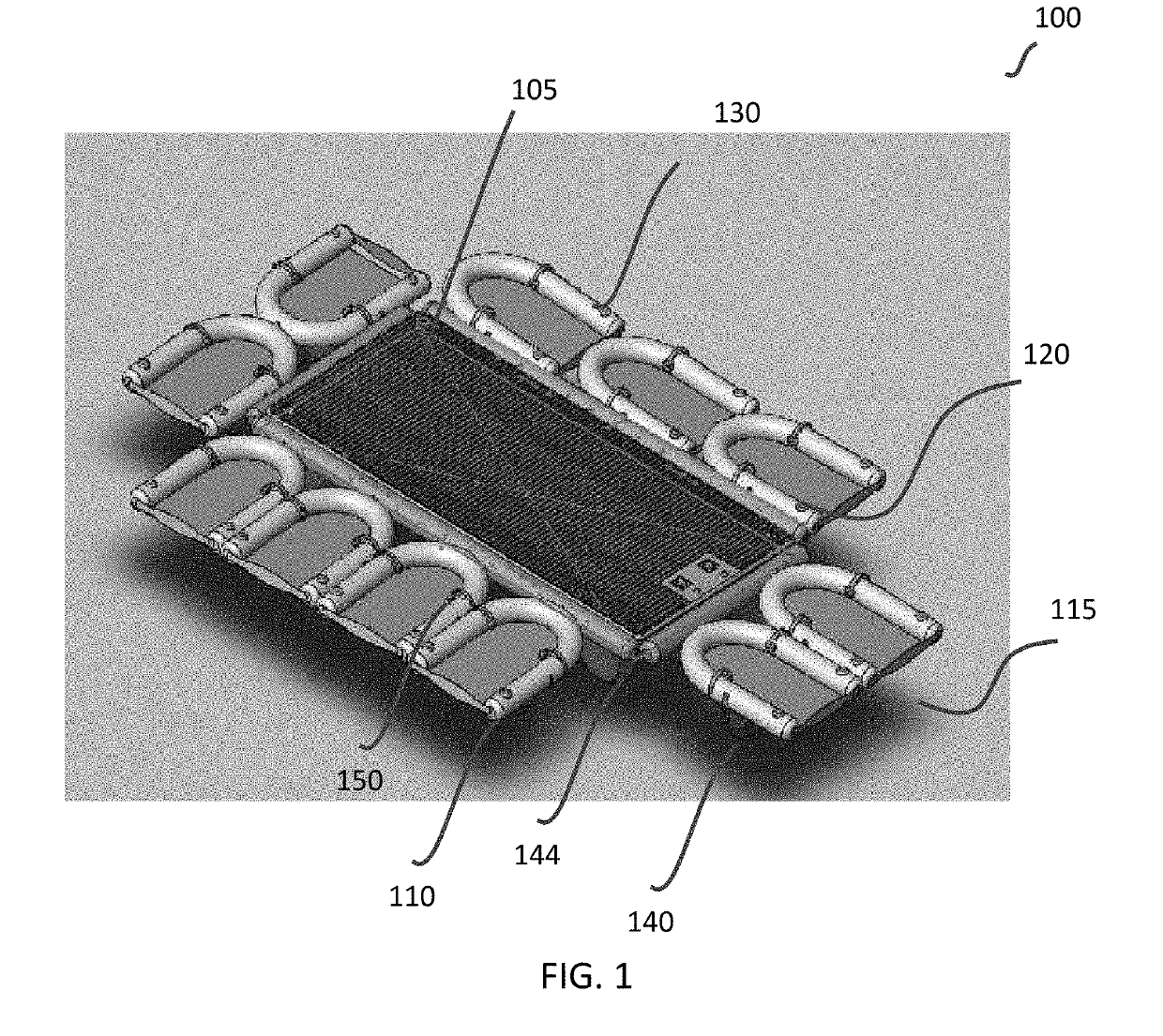 Modular inflatable and platform docking stations and method of construction therefor