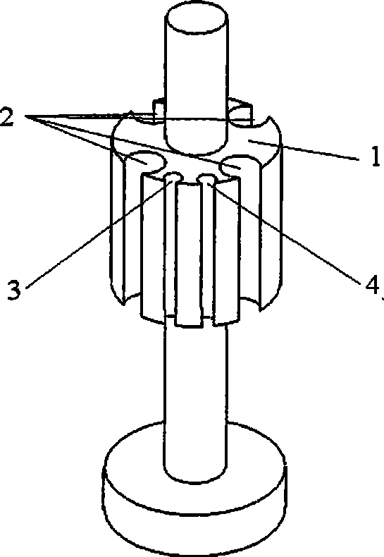 Device for detecting rotating position of superconductive spherical rotor