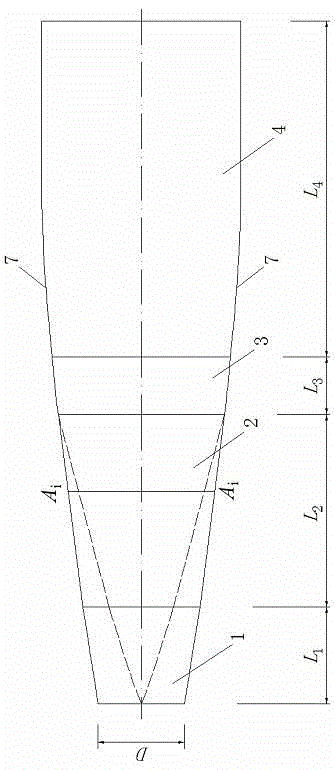 Siphoning type water outlet runner with excellent hydraulic property and application method thereof