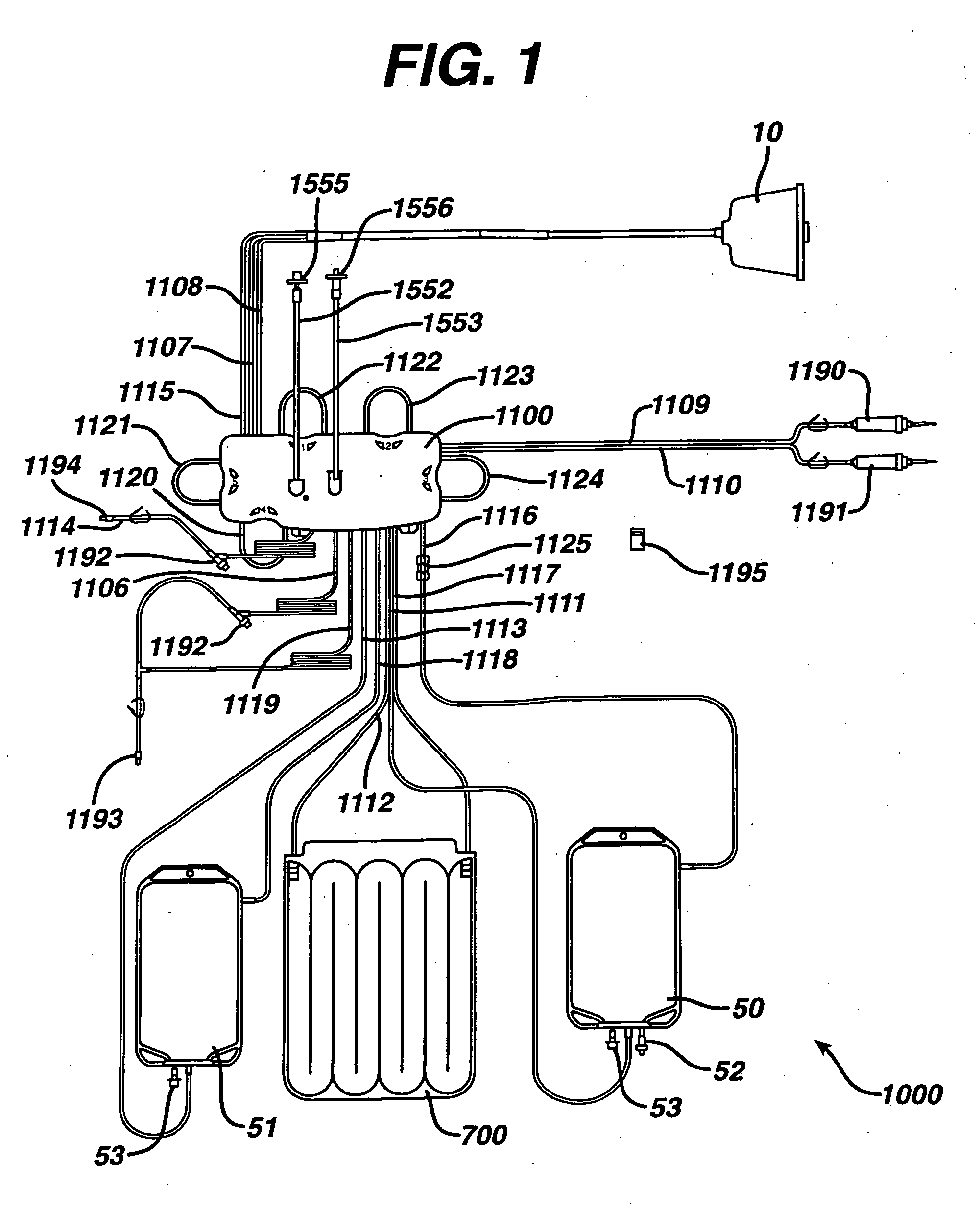 Control system for driving fluids through an extracorporeal blood circuit