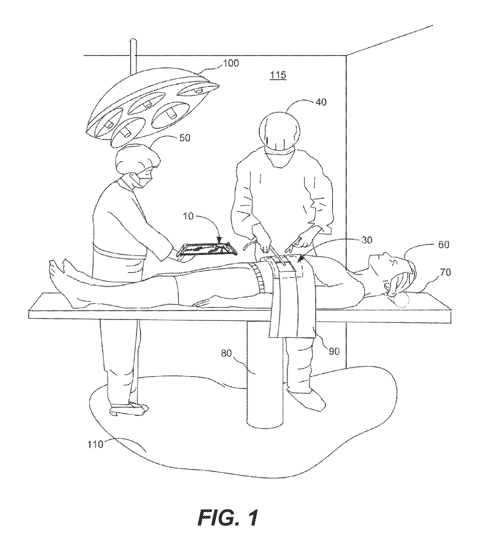 Surgical appliance kit and system for releasably securing a surgical appliance to a surgical field and method of assembling the surgical applicance kit