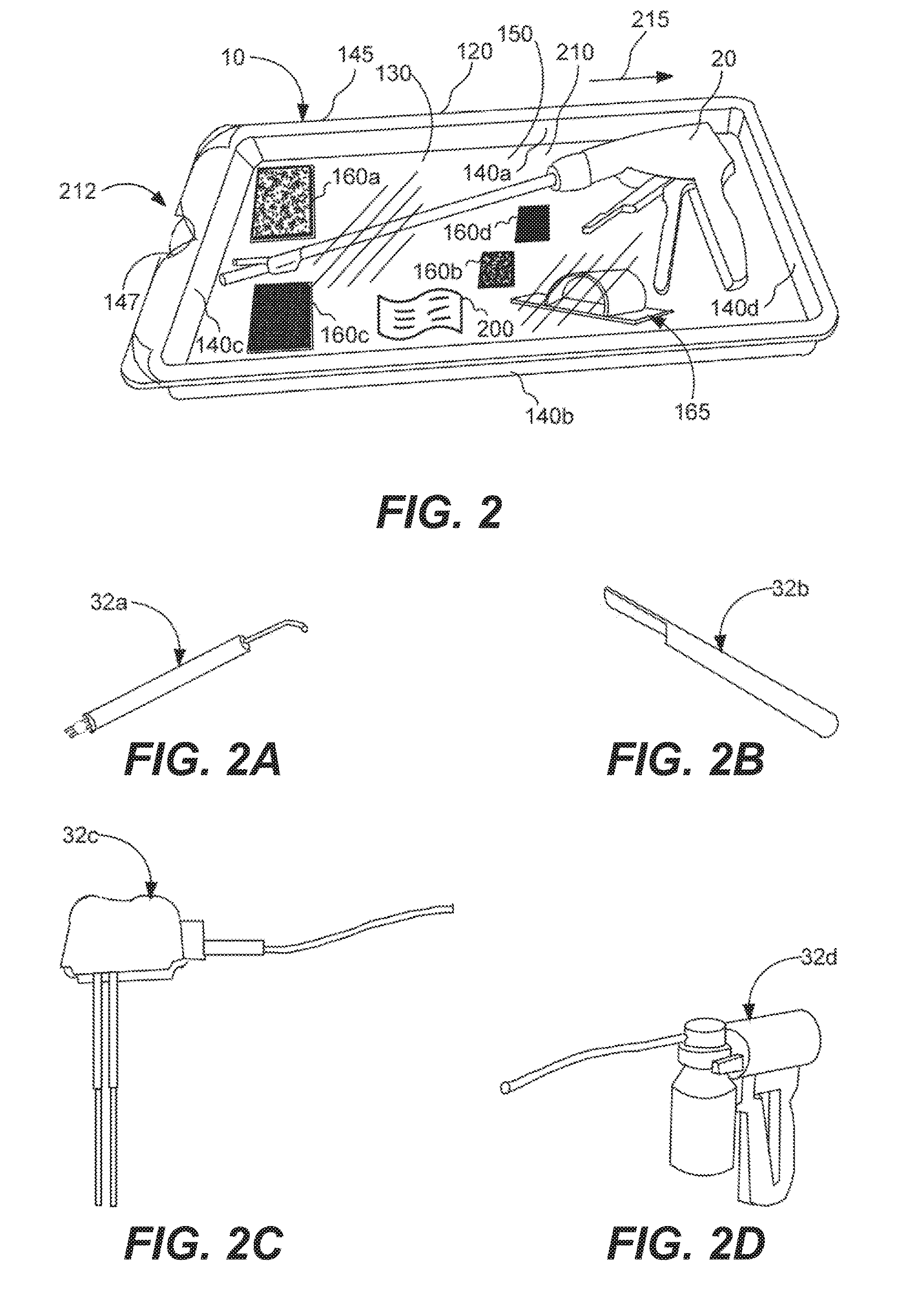 Surgical appliance kit and system for releasably securing a surgical appliance to a surgical field and method of assembling the surgical applicance kit