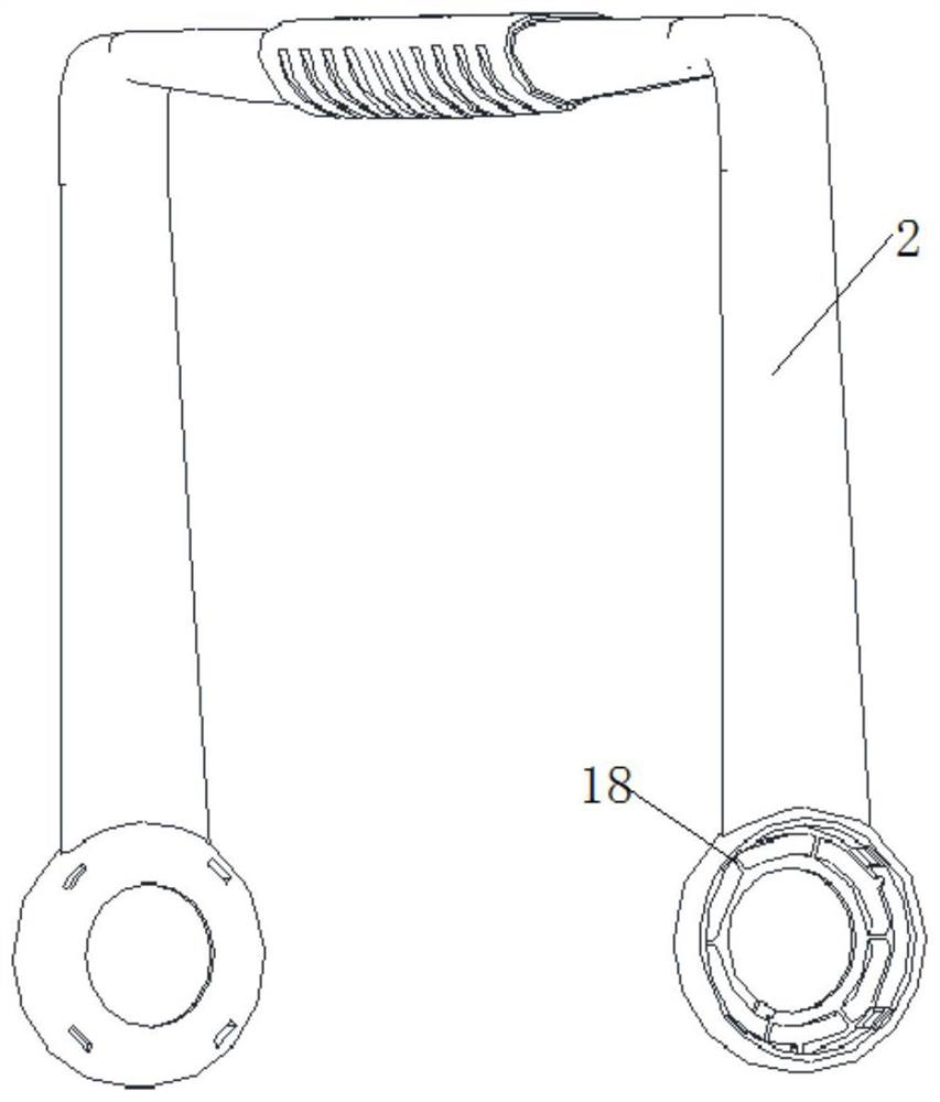 Handle structure for portable instrument, portable instrument and use method