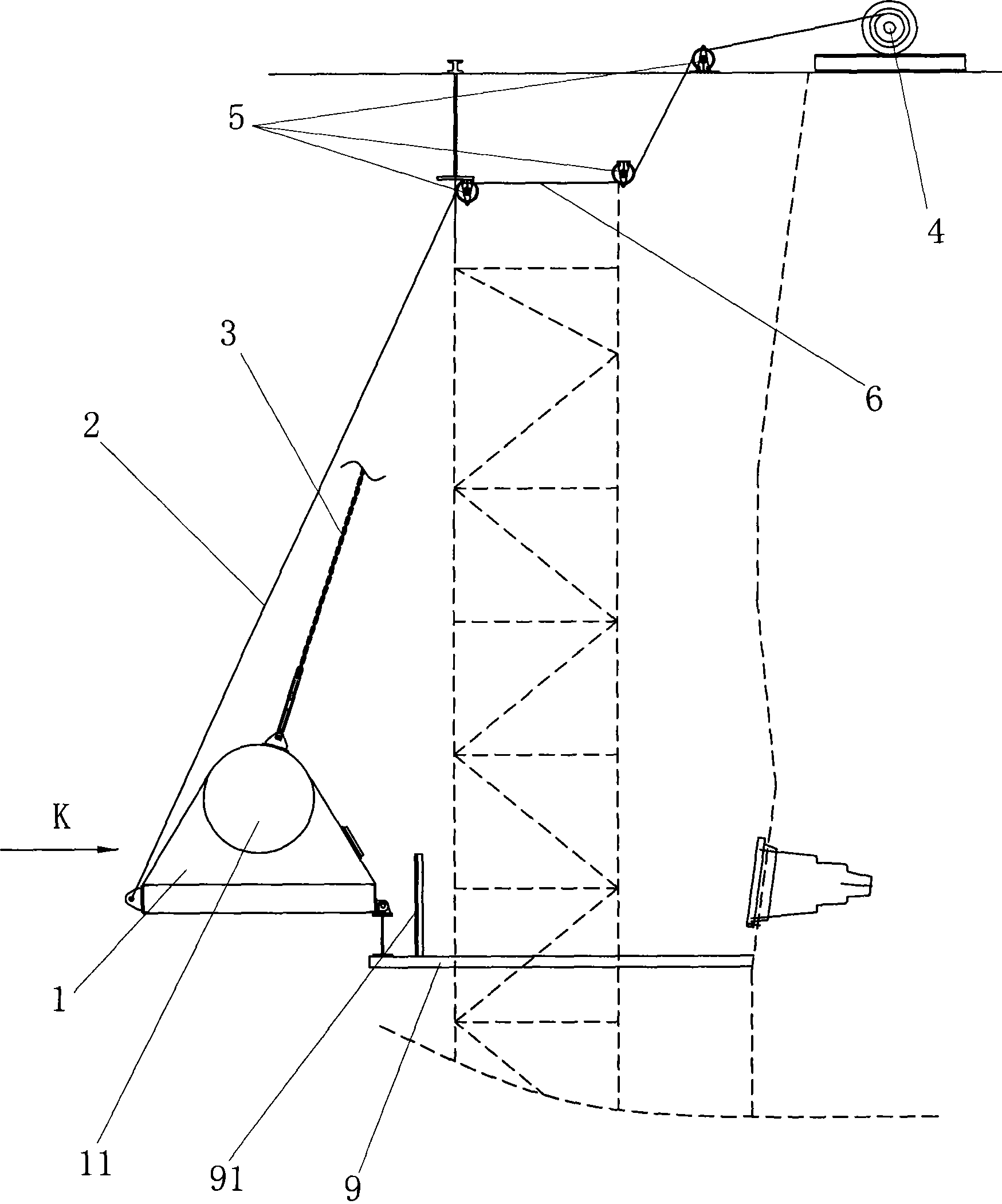 Overturn type top dust cover