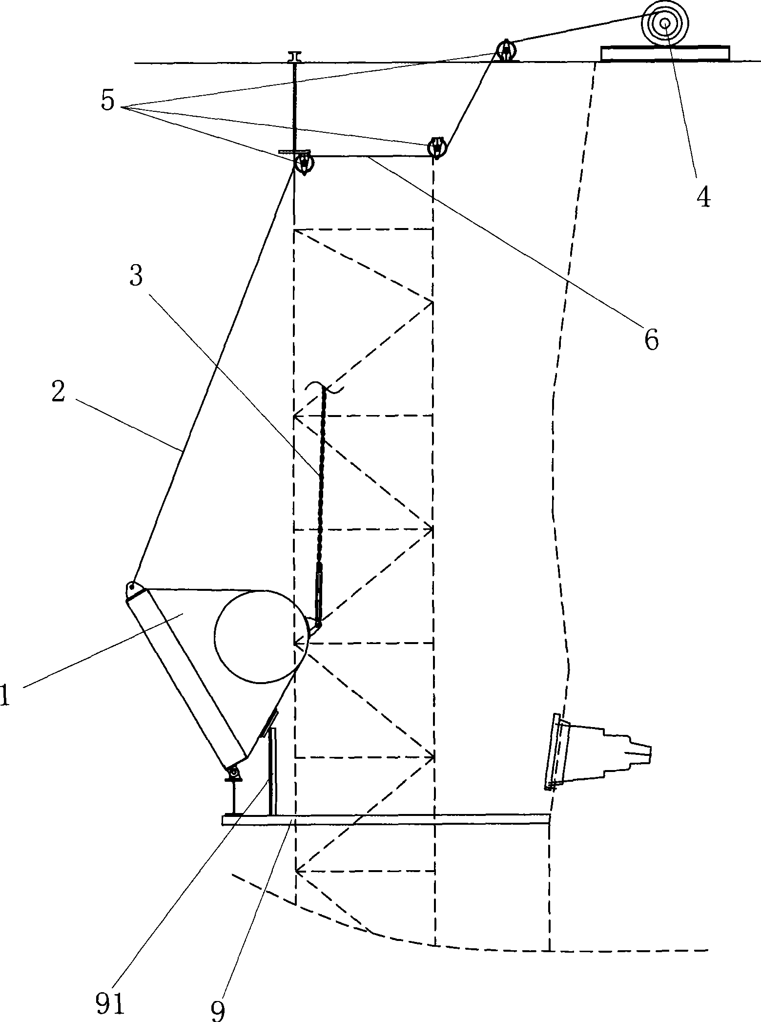 Overturn type top dust cover