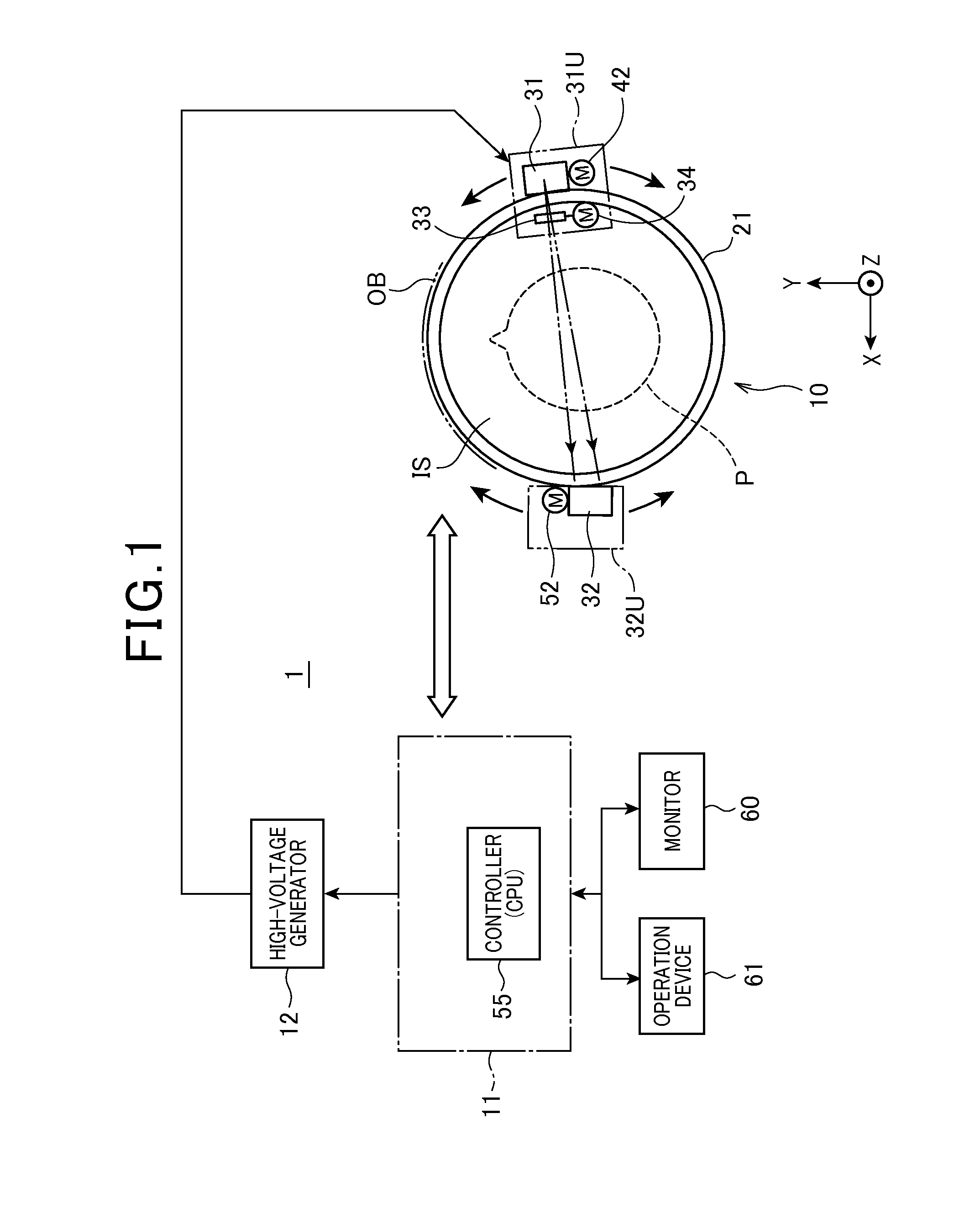 X-ray tomogram imaging device