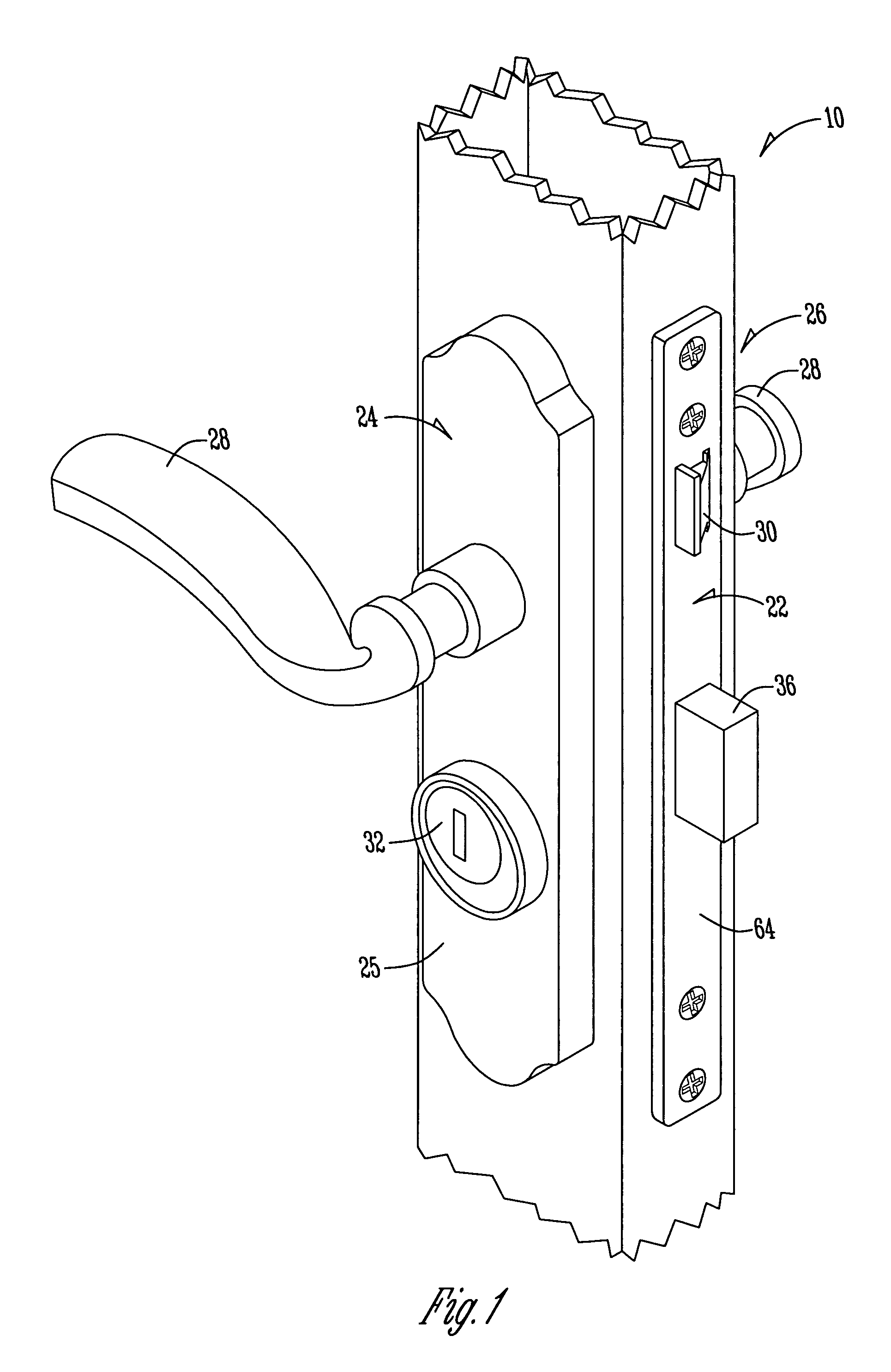 Storm door mortise lock that prevents lockout