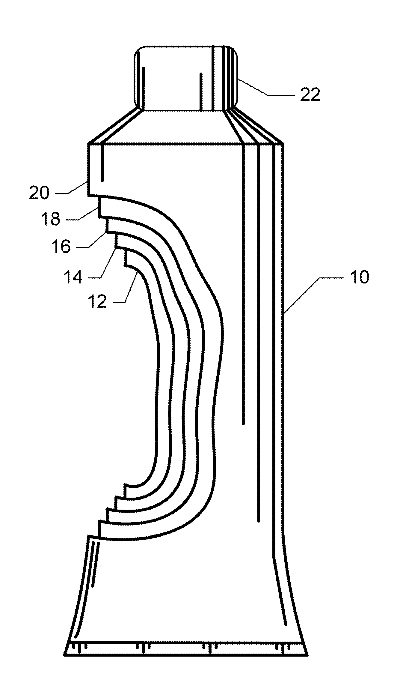 Laminate Tube Having a Resilent Copolymer Coating