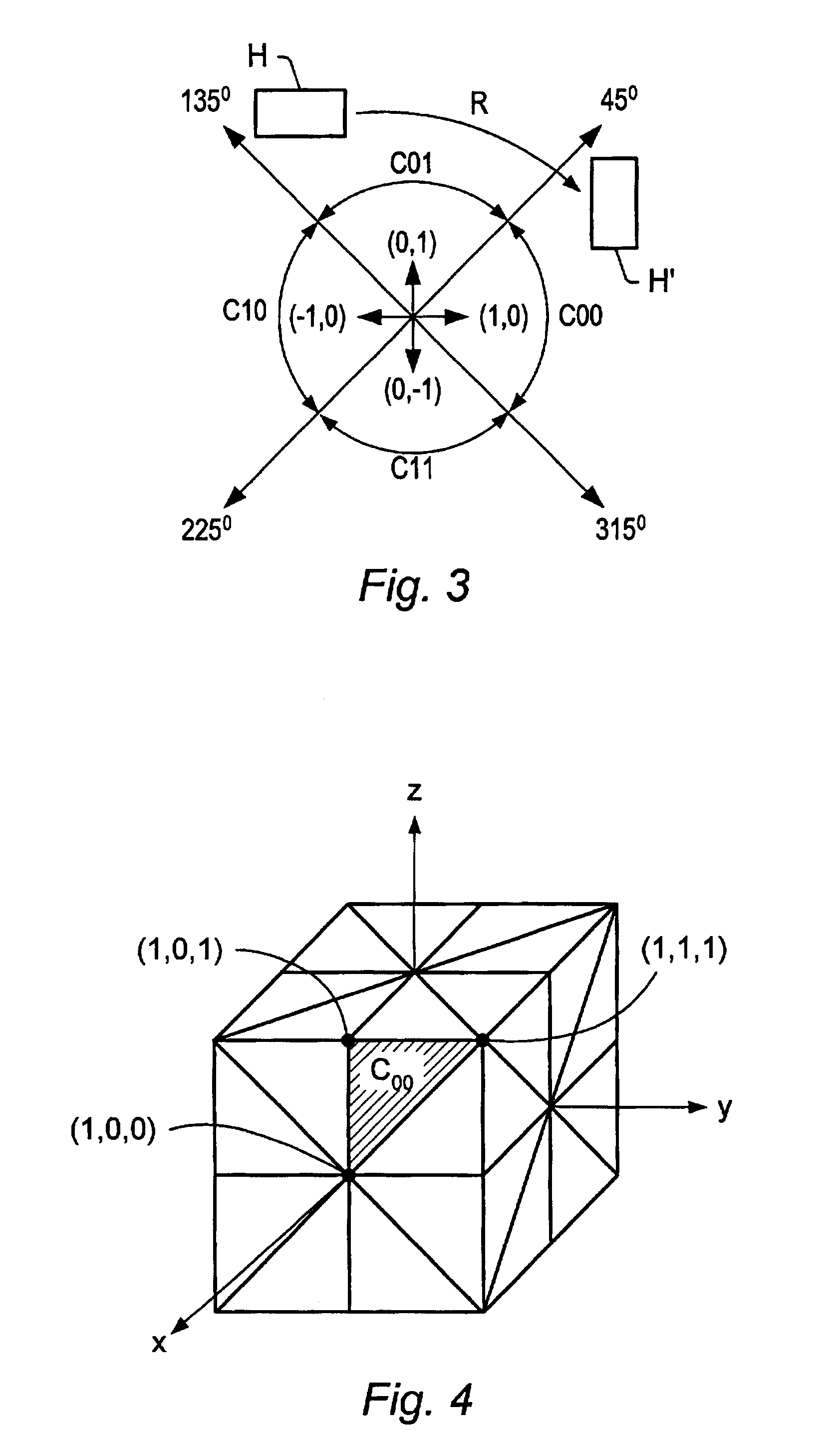 Geometric folding for cone-tree data compression