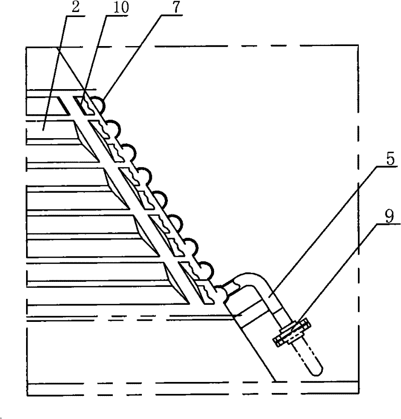 Furnace cap water-cooling device for converter