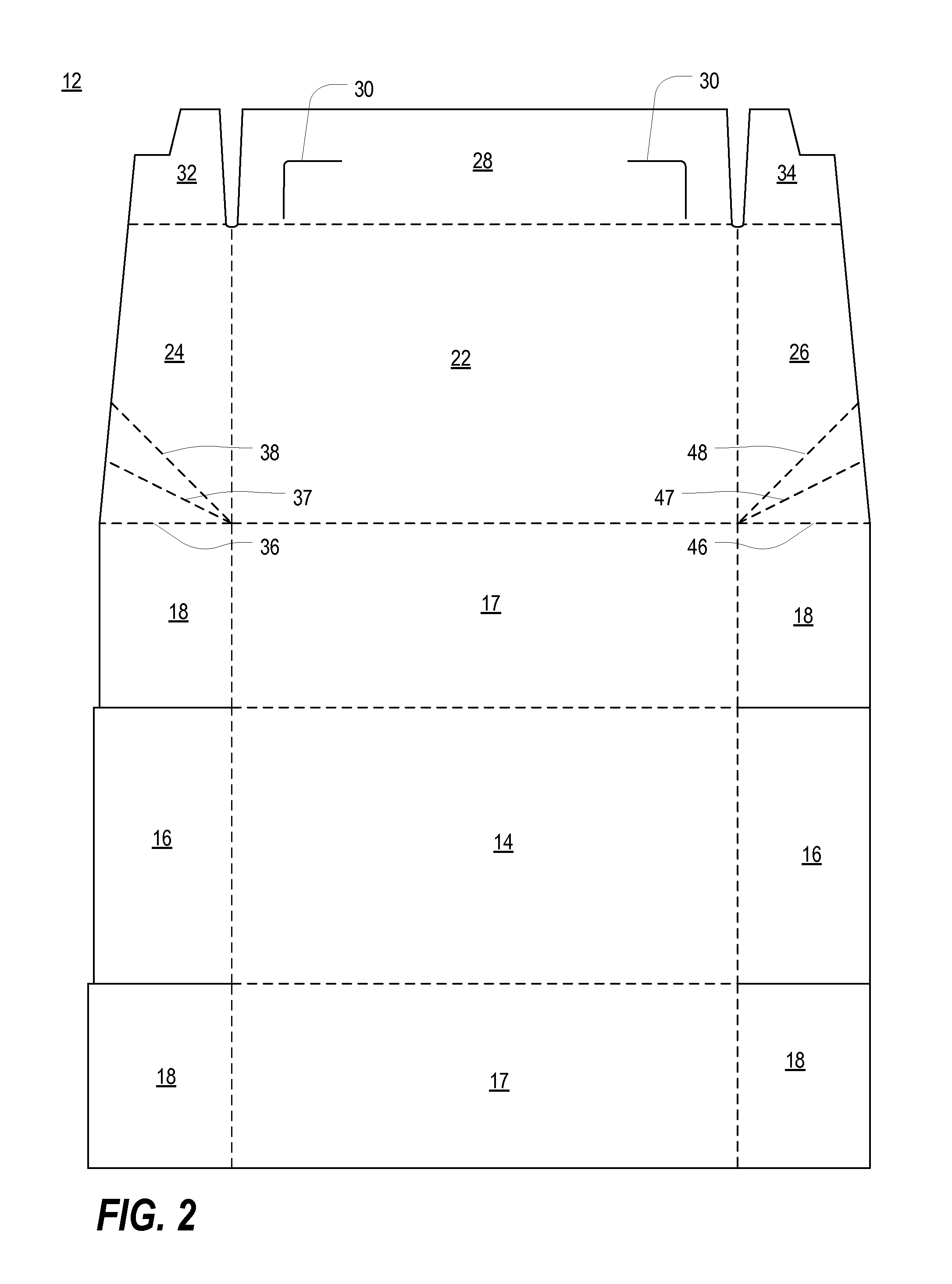 One-piece box with integrally connected lid