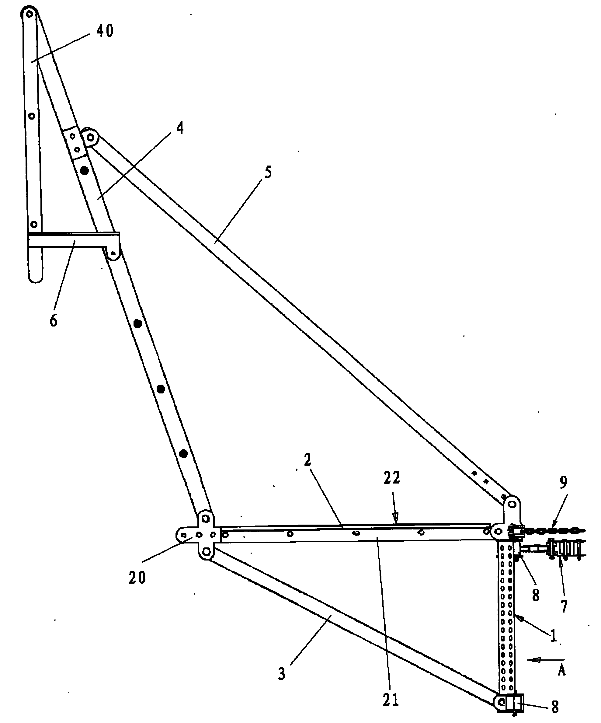 Rotary insulating ladder for distribution line live working