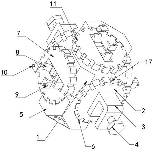 Cable multi-angle adjusting and fixing method