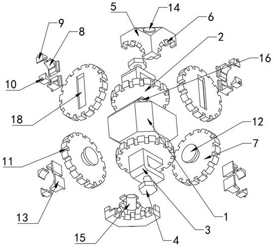 Cable multi-angle adjusting and fixing method