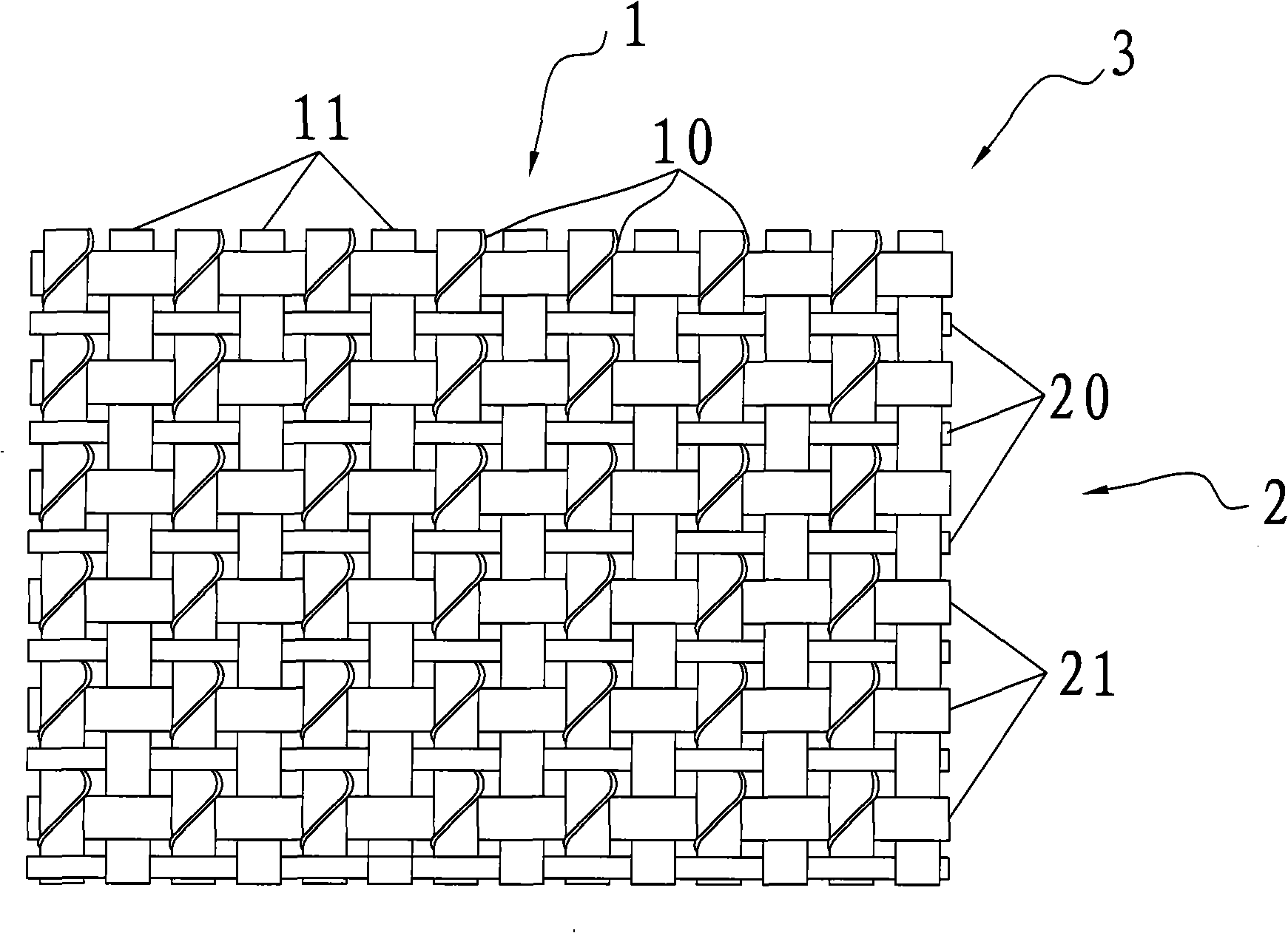 Radiation-proof fabric and production process thereof