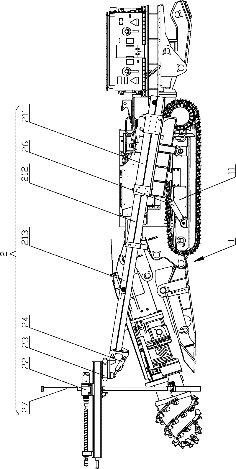 Tunneling and drilling integrated machine