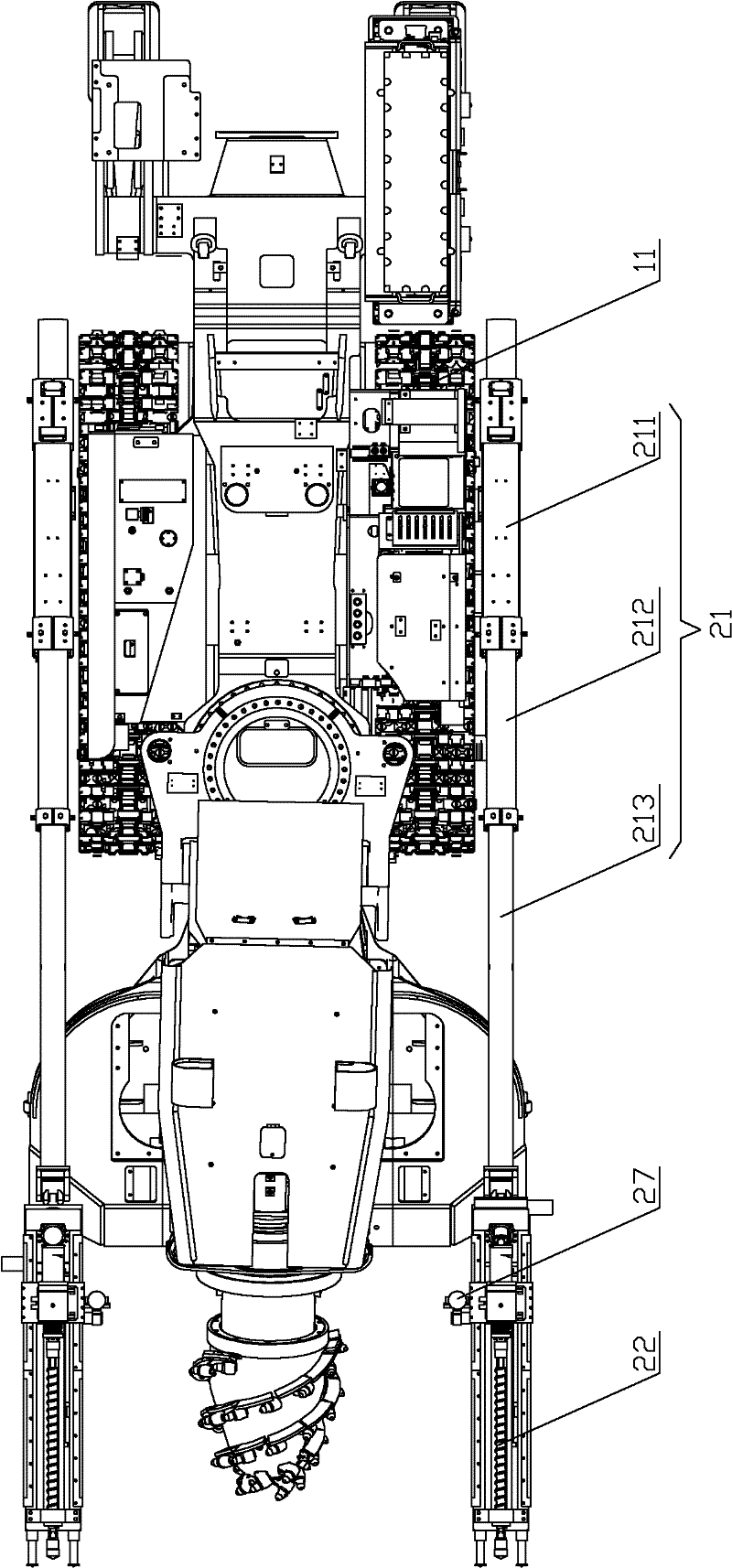 Tunneling and drilling integrated machine