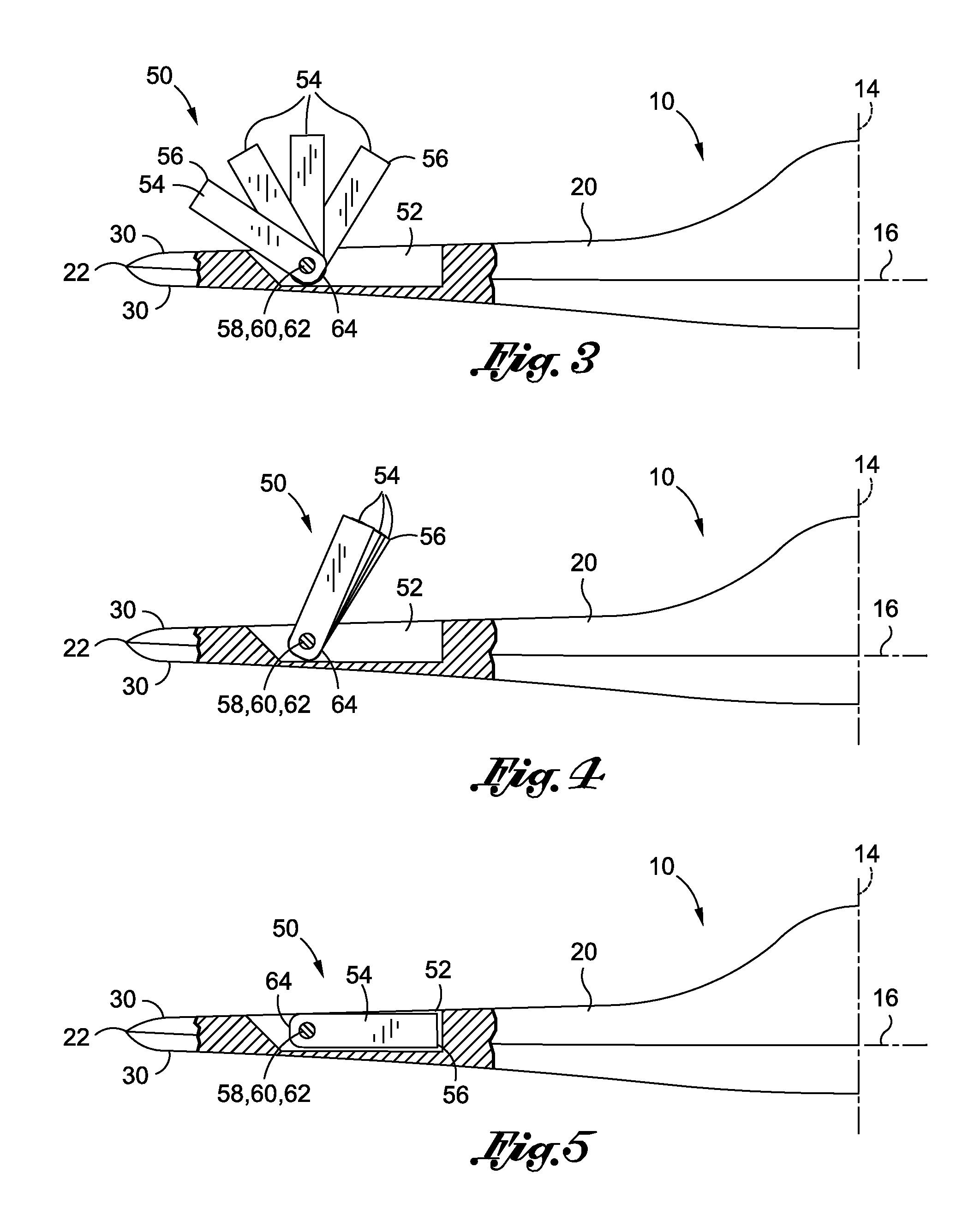 Aerodynamic fan control effector