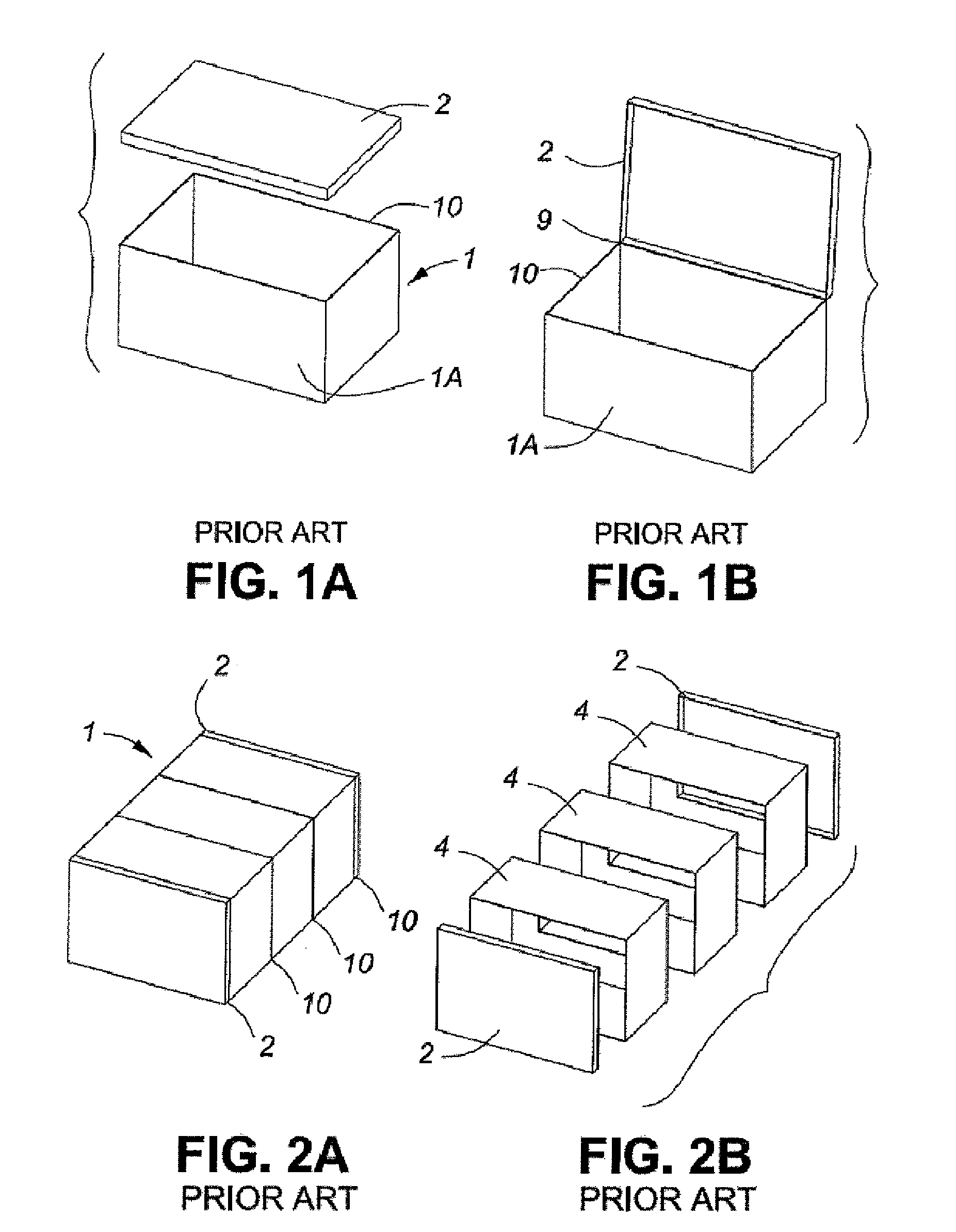 Corner piece for valance interface in cases and containers