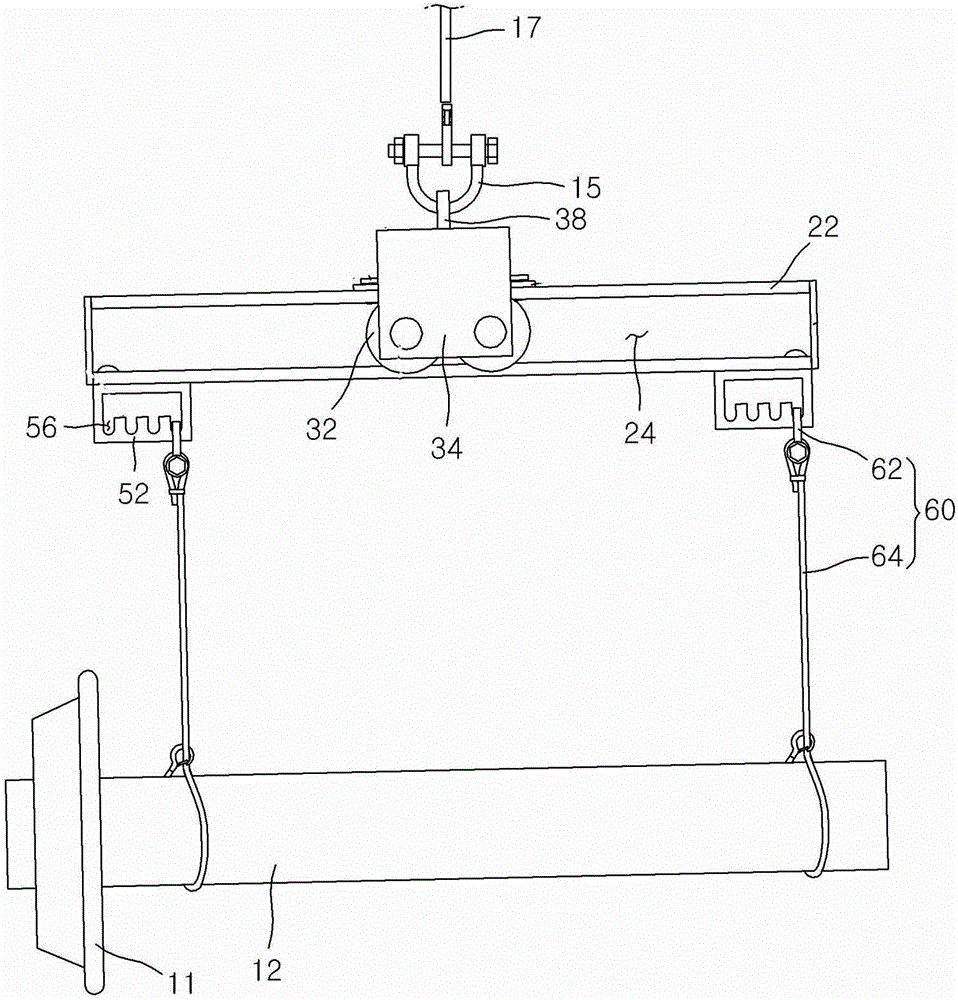 Portable iron core overturning mechanism