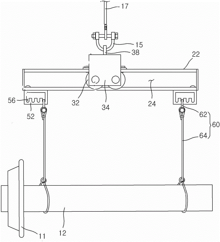 Portable iron core overturning mechanism