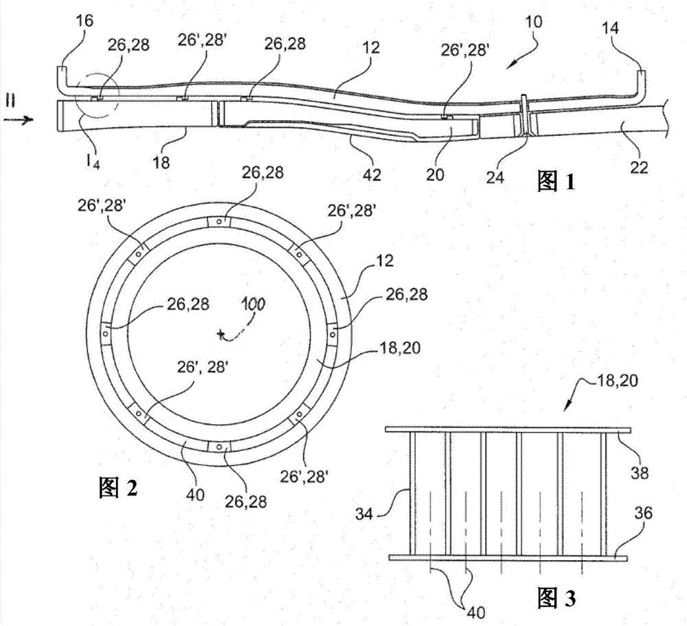 Turbomachine casing