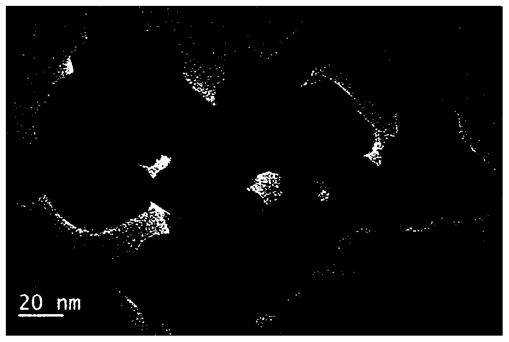 Nano cerium-zirconium composite oxide and application thereof in catalysis of NOX reduction reaction