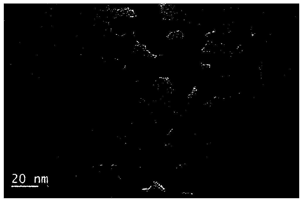 Nano cerium-zirconium composite oxide and application thereof in catalysis of NOX reduction reaction