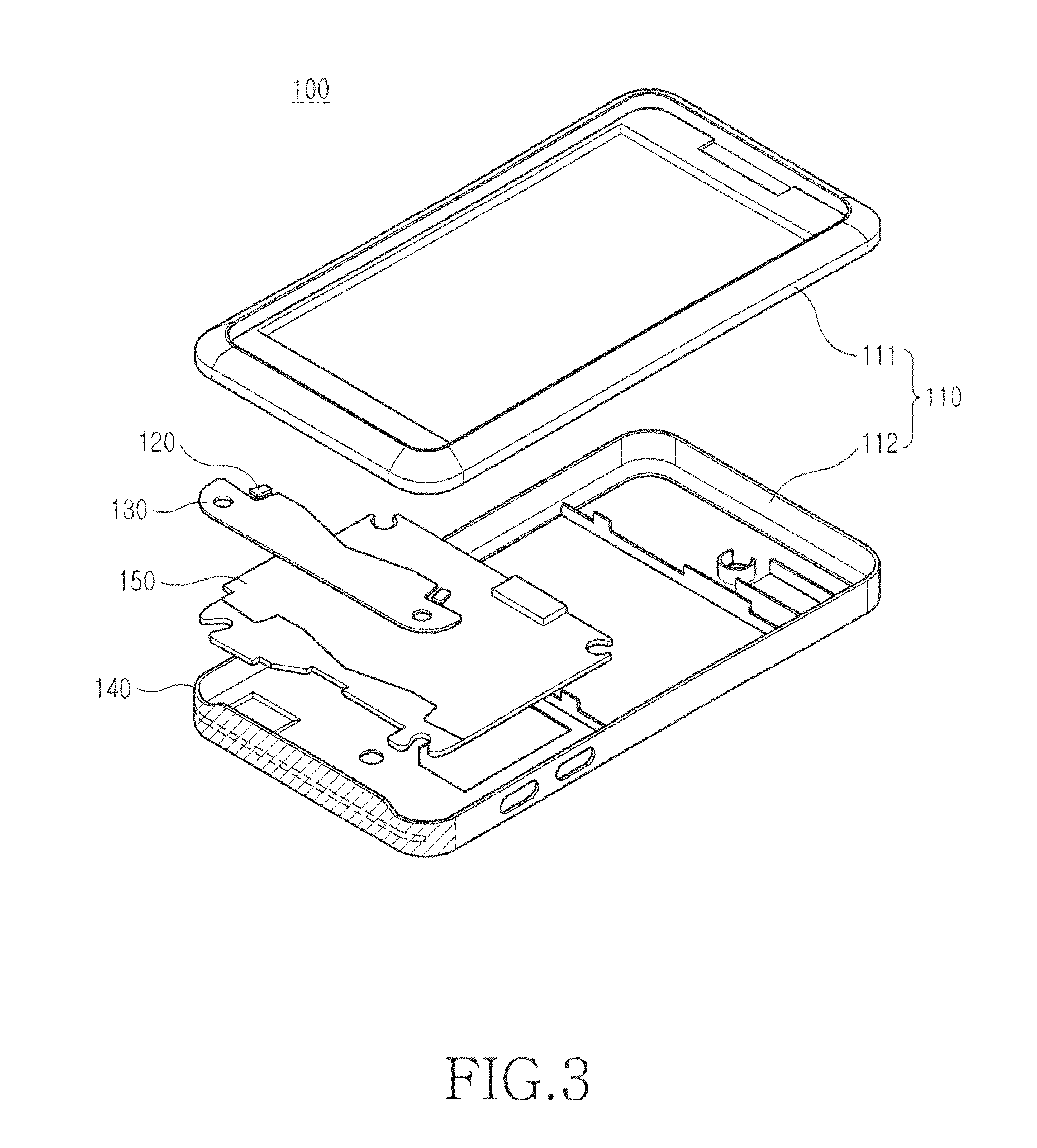 Light-emitting device of portable communication terminal