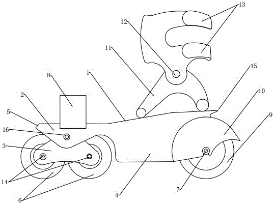 Vibration-isolating electric double-row roller skate