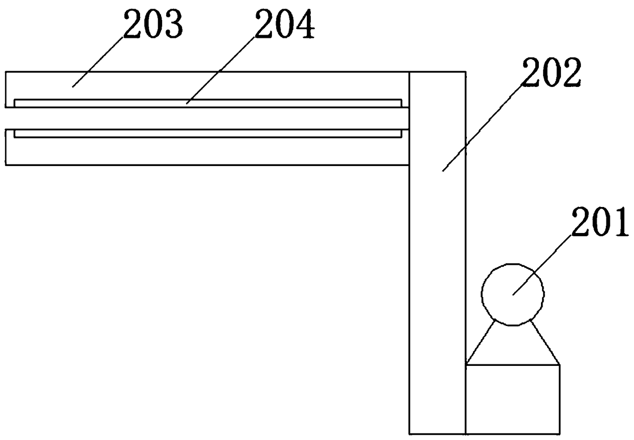 Long gauze drying device with pre-drying