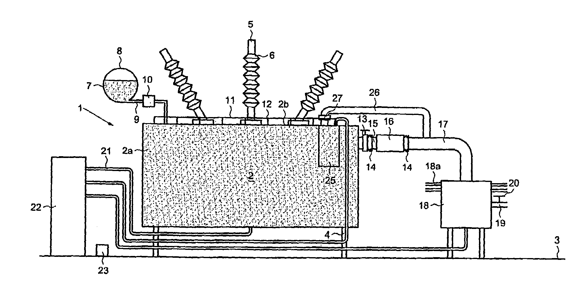 Electric transformer explosion prevention device