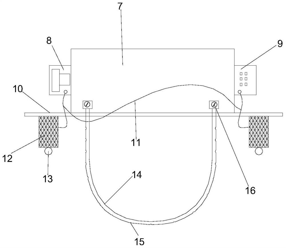 Cast-in-situ aqueduct maintenance device and construction method