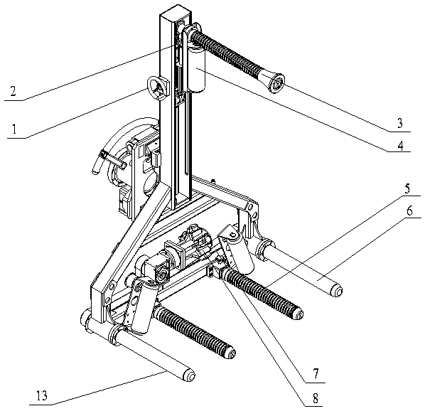 Tire clamping device of rotatable tire