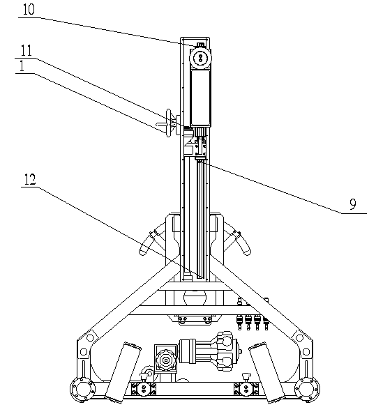 Tire clamping device of rotatable tire