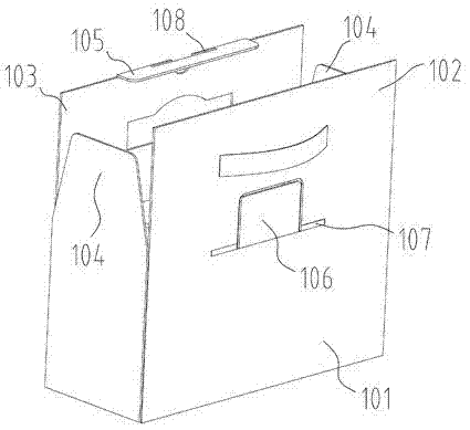 Automatic paper gift-box packing forming device and forming processes