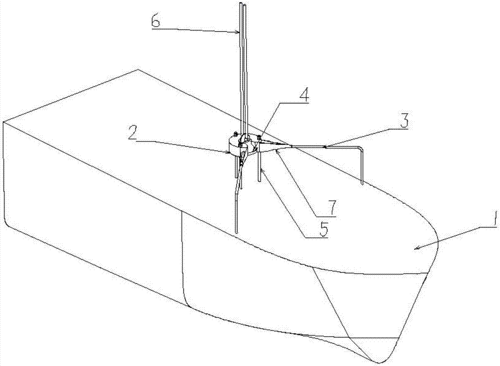 Fast extension and retraction device of unmanned ship