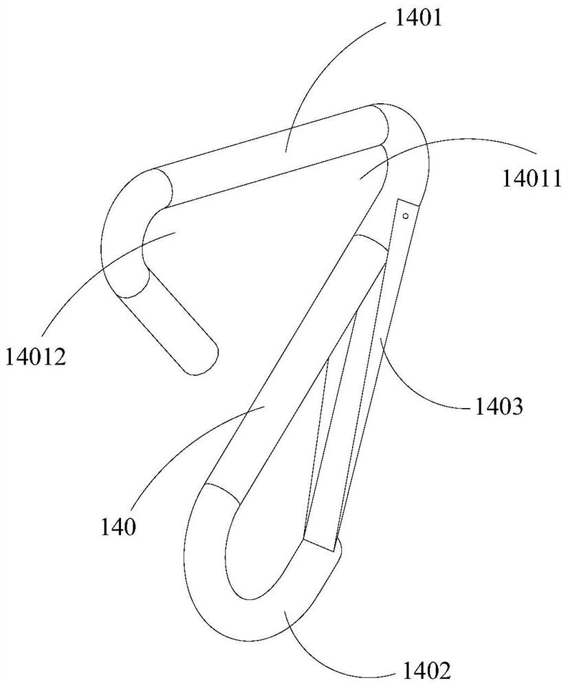 Quick branch line fixing device and wiring method