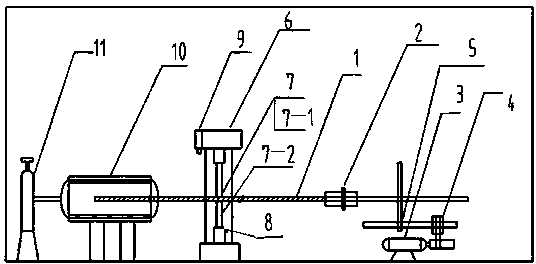 Device for testing thermal friction coefficient of sheet material in hot stamping forming process